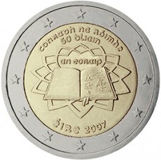 Ierland 2 Euro UNC Verdrag van Rome in 2007