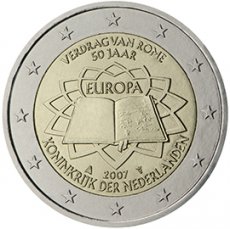 2CNED002007 Nederland 2 euro UNC Verdrag van Rome 2007