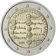 Oostenrijk 2 Euro UNC 50 jaar Staatsverdrag 2005