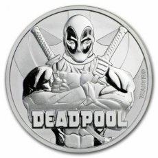Ag-TUV18.1D.1.Dead Pool TUVALU - Marvel Series - 1 Dollar DEADPOOL 1 oz Zilver 2018