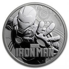 Ag-TUV18.1d.1.IRON MAN TUVALU - Marvel Series - 1 Dollar IRON MAN 1 oz Zilver 2018