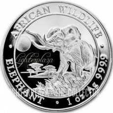 Somalia 1 oz Silver Elephant 2016